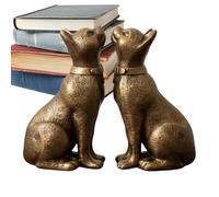Wuvfojca Supportalibro per Scaffale | 1 Coppia Antiscivolo con Statue Animali Vintage - Fermalibri Decorativi | per Casa, Soggiorno, Camera da, Studio, Bambini, Studenti, Appassionati di Lettura