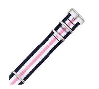 WUWMTUTCK Adatto for Daniel Adatto for Wellington Adatto for Tissot Adatto for Rolex Water Ghost Adatto for Citizen Adatto for Seiko Cinturino orologio in nylon elastico 18 20 22mm((5) Pink,18mm)