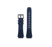 WUWMTUTCK Cinturino for orologio in gomma siliconica adatto for SEIKO NO.5 Prospex SRPD63K1 SRPD79 SRPE31 20mm 22mm cinturino da uomo nero verde rosso arancione blu(Blue-B pin,20mm)