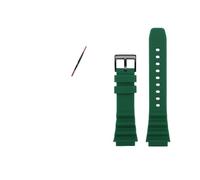 WUWMTUTCK Cinturino for orologio in gomma siliconica adatto for SEIKO NO.5 Prospex SRPD63K1 SRPD79 SRPE31 20mm 22mm cinturino da uomo nero verde rosso arancione blu(Green-B pin,20mm)