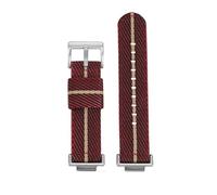 WUWMTUTCK Cinturino for orologio in tela di nylon adatto for CASIO DW5600 GWb5600 GWM5610 GM5600 Blu Nero Grigio Rosso Ciano Cachi Cinturino da uomo Adattatore in argento(Red beige-S,GWM5610)