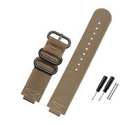 WUWMTUTCK Cinturino in tela di nylon 24 * 16mm Interfaccia convessa Nero Army Green Blue Cinturino da uomo adatto for Timex ADVENTURE T2N721 T2N720 TW2T76500(Khaki-B pin)