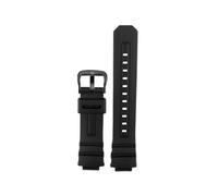 WUWMTUTCK Cinturino orologio in gomma siliconica 16mm cinturino nero da uomo accessorio adatto for CASIO adatto for G-SHOCK 4778 AW-591 AW-590 AW-5230 AWG-M100 AWG-M101(Black-B pin)