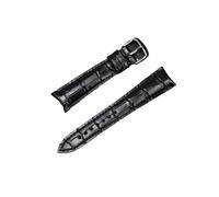 WUWMTUTCK Estremità curva del cinturino adatta for bracciale Ulysse Nardin Cinturino classico in pelle for strato superiore conciso nero marrone(Schwarz)