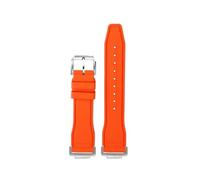 WUWMTUTCK Fluoro Gomma Cinturino in Silicone Morbido Colore Puro Verde Menta Cinturino da Uomo Bracciale Misura for CASIO Misura for G-SHOCK DW5600 DW5610(Orange-S pin)