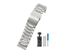WUWMTUTCK Misura for Diesel Seven Fridays Dz7321 Dz7263 Dz4323 Dz7315 Grandi cinturini in acciaio inossidabile Lavorazione meticolosa 22 24 26 28 30mm(3-Beads-Steel,26mm)