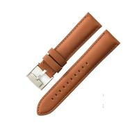 WUWMTUTCK Misura for Fossil Fs4990 Fs4735 Me3099 Me3052 Fs4813 Q Cinturini in pelle inodore serie intelligente 22 24mm(Light Brown-Steel-K8,22mm)