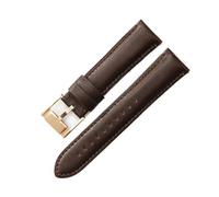 WUWMTUTCK Misura for Fossil Fs4990 Fs4735 Me3099 Me3052 Fs4813 Q Cinturini in pelle inodore serie intelligente 22 24mm(Dark Brown-Rose-K8,22mm)