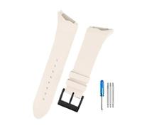WUWMTUTCK Misura for Hamilton Adventure Elvis Presley Black Man H24655331 H24615331series Interfaccia obliqua Cinturini in gomma 25mm(White-Black)