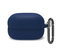 WUWOCJ Custodia compatibile con auricolari Bluetooth wireless Sony LinkBuds Clip WF-LC900, accessori in morbido silicone con moschettone (blu navy)