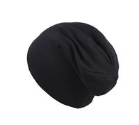 WUWYOUWL Berretto per Bambino, Cappello di Cotone per Autunno e Inverno a Doppio Strato Morbido, Stile Hip-Hop, per Neonati Unisex di Età 1-3, Nero , 3 anni