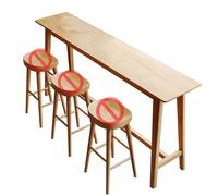 WUXTOKV Tavolo Alto 105 Cm, Bancone Bar, In Legno Massello, Stile Moderno, Adatto A Vari Scenari, Stretto e Lungo, Impermeabile e Resistente(120x105x40CM/47x41x16IN)