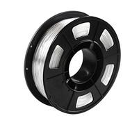 WUXUN3DP Filamento for stampante 3D PETG da 1,75 mm, 1 kg, plastica for sublimazione, marmo traslucido, verde, nero e rosso(Transparent)