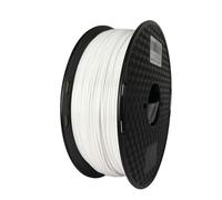 WUXUN3DP Filamento for stampante 3D PETG da 1,75 mm, 1 kg, plastica for sublimazione, marmo traslucido, verde, nero e rosso(White)