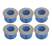 WuYan 6 filtri di ricambio per MSPA FD2089, filtro per vasca idromassaggio, pompa a cartuccia per sottomarini caldi e spa, filtro acqua modello dal 2020 (versione migliorata blu)