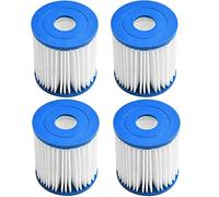 WuYan Filtri a cartuccia Tipo H per Piscina per Intex,per Pompe Filtro 28601/28602,Cartuccia Filtranti per Whirlpool(4 Pezzi)
