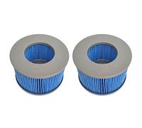 WuYan Filtro di Ricambio 2 Pezzi per MSPA FD2089, Filtro per Vasca idromassaggio, Pompa a Cartuccia per Barche Calde e Spa, Filtro dell'Acqua Modello dal 2020 (Versione migliorata Blu)