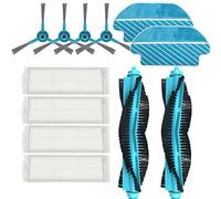 WuYan Vacuum cleaner accessories 12pezzi,Robot parti sostitutive per per Cecotec Conga 3290 3490 3690,Spazzola principale Spazzola Laterale HEPA Filtro Panni Mop