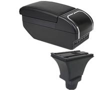 WUYDKEL Bracciolo Auto Compatibile con Fiat 500 2009 2010 2011 2012 2013 2014 2015 2016 2017 2018 2019 2020 2021 2022 Auto Console Centrale Sedile Bracciolo Box Vestito(Black)