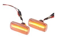 WUYDKEL Indicatore Direzione Auto Compatibile con Jeep per Compass 2007 2008 2009 2010 2011 2012 2013 2014 2015 2016 2017 04806224AD 2 Pezzi Luce di Segnalazione Laterale(Silver)