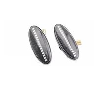 WUYDKEL Indicatore Direzione Auto Compatibile con Nissan per Note E11 2008 2009 2010 2011 2012 2013 Dynamic Turn Signal Side Marker Light Sequential Blinker Lamp Replacement Parts(Silver)