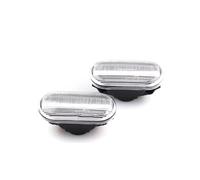 WUYDKEL Indicatore Direzione Auto Compatibile con Nissan per Qashqai J10 JJ10 2006 2007 2008 2009 2010 2011 2012 2013 2014 2015 2160AX000 Lampada di Segnalazione dinamica Laterale per Auto(Silver)