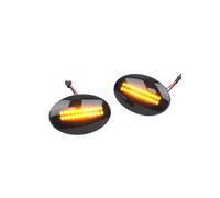 WUYDKEL Indicatore Direzione Auto Compatibile con Opel per Astra F 1991 1992 1993 1994 1995 1996 1997 1998 1999 2000 2001 93176063 2 Pezzi Dynamic Side Marker Lihgt Turn Signal Lamp(Black)