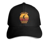 WUYIJGCS Classic March Madness 2024 - Che la Follia Abbia Inizio Berretto da Baseball Cappelli Divertenti da Festa in Schiuma da Spiaggia Cappello da Sole per Bambini da Uomo Essenziale per L'Estate
