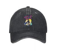 WUYIJGCS Classico Beavis And Butthead, Nurdy By Nature, MTV Animated Demin cap Durevole per Tutte Le Stagioni Cappello Estivo Berretto da Baseball per Gli Uomini Essenziale per l'autunno e L'Estate