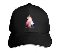 WUYIJGCS Classico Divina Misericordia Confido in Te Berretto da Baseball Cappello da Sole Cappello con Pompon Cappello da Uomo Cappellini da Uomo Essenziale da Donna per l'autunno e L'Estate