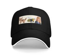WUYIJGCS Classico Il Mio Cane ha calpestato un'ape Divertente Ambra Johnny dep Pinta Tribunale processo Avvocato Ball cap Nero Donne Cappelli Uomo Essenziale per L'Estate