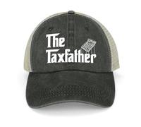 WUYIJGCS Classico Il TaxFather: Regalo Contabile Divertente Contabile Padre delle Tasse Berretto da Baseball Hip Hop Rave Nero Cappello Maschile Baseball Uomo da Donna Essenziale per L'Estate