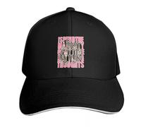 WUYIJGCS Classico Passo la Maggior Parte del Mio Tempo a Combattere i pensieri Cappello da Baseball da Uomo Streetwear Cappelli da Sole per Le Donne Essenziali da Uomo per L'Estate