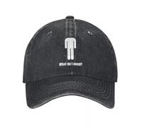 WUYIJGCS Classico Sarcastico di Cosa Ho Bisogno Demin cap Cappello da Golf Traspirante Berretto da Baseball da Uomo Essenziale per L'Estate
