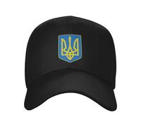 WUYIJGCS Classico Stile Personalizzato Stemma Dell'ucraina Berretto da Baseball Uomo Donna Regolabile Unisex Bandiera Ucraina Orgoglioso Cappello papà Primavera Essenziale per L'Estate