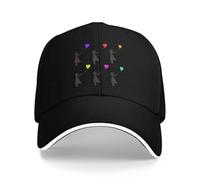 WUYIJGCS Classico The Walled off, Banksy, Ragazze con Colori Balloon-Mix. Cappellini Personalizzati D2 Alpinismo Nero Uomo Donna Essenziale per L'Estate