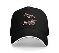WUYIJGCS VintageCherry Blossom Giappone Sakura con Berretti Personalizzati Uccello Visiera Termica Baseball Uomo Donna Essenziale per l'autunno Cappello Antivento