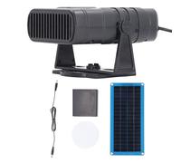 Wuyooprt Riscaldatore a pannello solare da 30 W per auto, con riscaldatore, kit di alimentazione solare per asciugatura e riscaldamento, antiappannamento per parabrezza, riscaldatore portatile per
