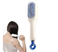 Wuyooprt Spazzola per capelli retrattile, antistatica, portatile, pettine massaggiante antistatico, spazzola per capelli facile da pulire, strumento per acconciature per tutti i tipi di capelli