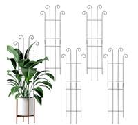 Wuyooprt Traliccio Da Giardino Per Piante Rampicanti,4 Pezzi Da 81 Cm In Metallo Espandibile E Regolabile | Supporto a Traliccio Metallico da Giardino | Cortile Patio Verdure Vite Fiori