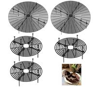 Wuyue Hua 5 coperture per vasi per piante, protezione per piante, da 30 cm, 52 cm, con apertura centrale, protezione per il suolo per piante (3 pezzi da 30 cm + 2 pezzi da 52 cm)