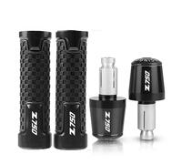 WUYUEY Manopole per Moto per KA-WASAKI Z750 2007 2008 2009 2010 2011 2012 Z750 Z 750 Maniglia Moto 7/8" 22mm Manopole Manubrio Maniglie Grip End Plug Manubrio (Colore : 2)