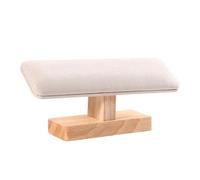 WUYXTO 2 pezzi Base in legno a forma di T Espositore for bracciale for Orologio Fascia for capelli Portaoggetti for gioielli Organizzatore Per Bracciali Collane(Beige)
