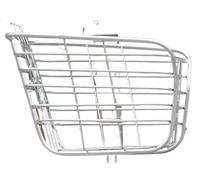WUYXTO Cesto Portapacchi Cestino Anteriore for Bicicletta Cestino Addensato for Bicicletta da 24/26 Pollici Cestino Pieghevole for Bicicletta da Montagna Accessori for Bici per Bici Classica(Silver)