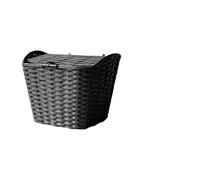 WUYXTO Cesto Portapacchi Cestino for Bici da Manubrio con Coperchio Cestino Anteriore for Bici Leggero Staccabile per Bici Classica(Black)