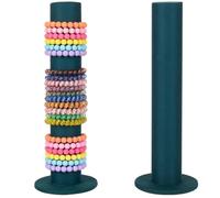 WUYXTO Espositore for orologi con bracciale for gioielli da 2 pezzi, organizer for supporto for rack barra a T Scrunchie for verticale a torre Per Bracciali Collane