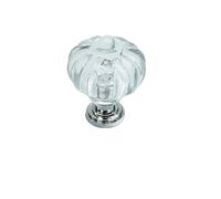 WUYXTO Pomelli in cristallo da 10 pezzi - Forme di diamante/lanterna/fiore | Design trasparente for armadi/cassetti/guardaroba Per Mobili Da Cucina(Pumbkin Silver)