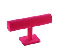 WUYXTO Supporto for espositore for gioielli da 2 pezzi, organizzatore for bracciale, orologio, barra a T, for Per Bracciali Collane(Rose Red)
