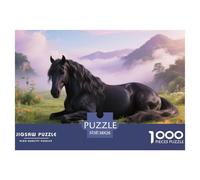 Wuzhui, Gioco Di Puzzle Da 1000 Pezzi, Attività Conviviale Per La Famiglia, Regalo O Souvenir, Adatto Dai 10 Anni, Horse, 38x26cm/1000pcs