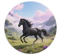 Wuzhui, Rompicapo Circolare Da 1000 Pezzi Con Horse, Pensato Per Chi Ama Le Sfide Visive Complesse 1000pcs (67.5x67.5cm)